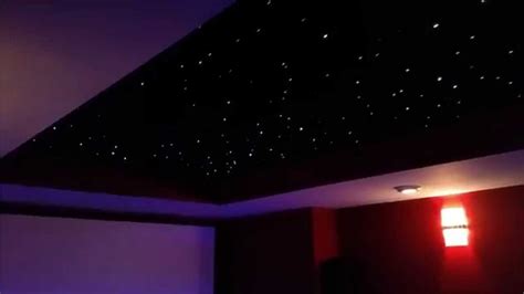 Fiber Optic Panel Star Ceiling Home Theater Youtube