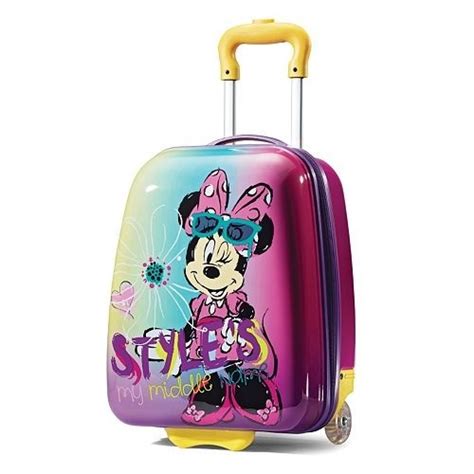 Kids Rolling Travel Hard Shell Suitcase Wheeled Luggage Minnie Mouse