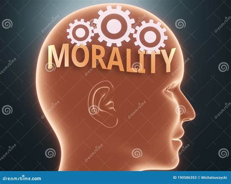 Morality Inside Human Mind Pictured As Word Morality Inside A Head