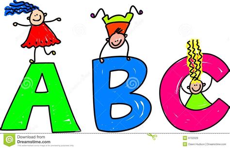 Cartoon Image Of Abc Letters Royalty Free Vector Imag
