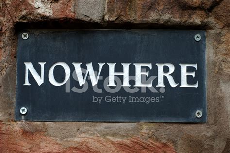 Nowhere Sign Stock Photo Royalty Free Freeimages