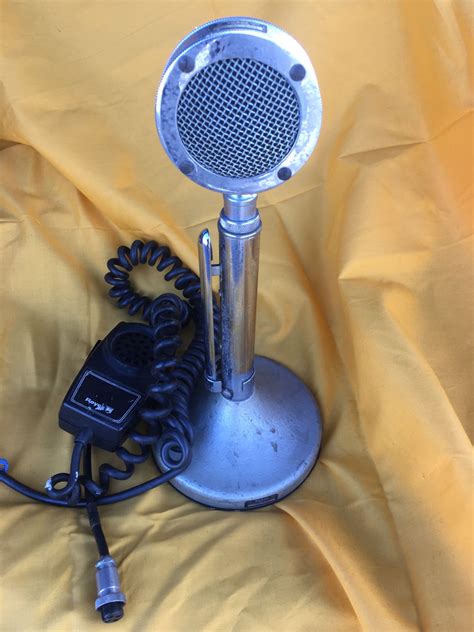 Vintage Astatic D 104 Lollipop Ham Cb Radio Stand Base Microphone Mic