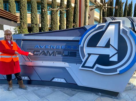 First Look At Avengers Campus Entrance Marquee At Walt Disney Studios