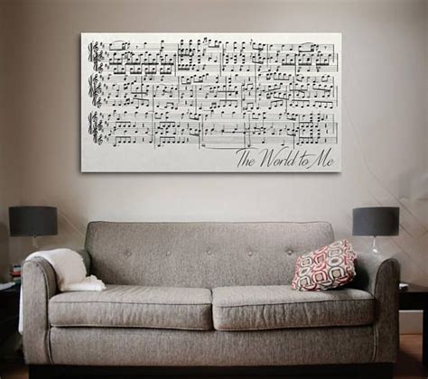 This Is A Unique Sheet Music Canvas That Includes 2 Sheet Music Stanzas