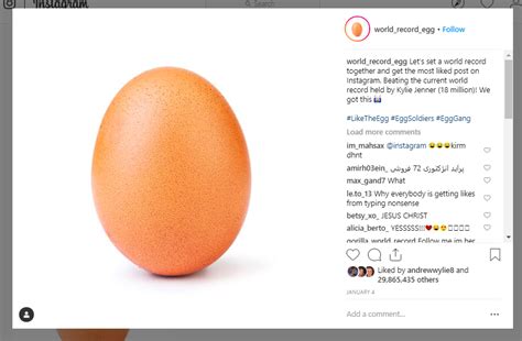 Instagrams Most Liked Photo Is Of An Egg Meet The Person Who Took It