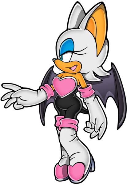 Rouge The Bat From The Official Art Set For Sonicadventure2 Sega