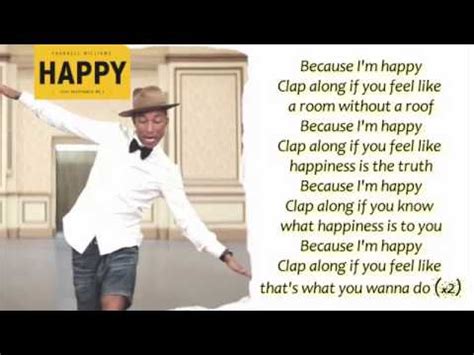 Our names (cover порнофильмы) 2. Pharrell Williams-Happy (Lyrics On Screen) - YouTube