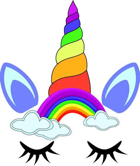 Unicornio Cara Arco Iris Gráficos Vectoriales Gratis En Pixabay