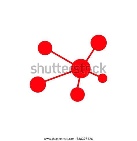 Network Icon Red Icon Stock Vector Royalty Free 588395426 Shutterstock
