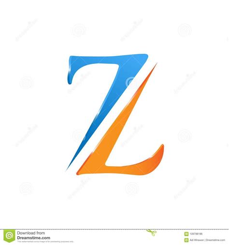 Creative Z Letter Vector Logo Design 3d Style Logo Vector Stock Vector