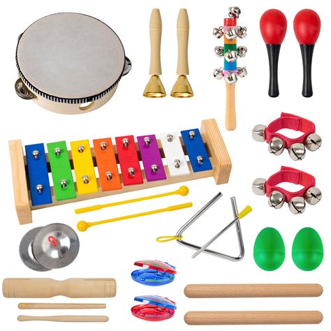 12 Types 18 Pcs Musical Instrument Set Toddler Band Toy For Kids Ts