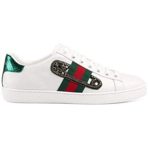Gucci Ace Embroidered Low Top Sneaker €530 Liked On Polyvore
