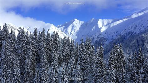 Iarna în Munții României Filmări Aeriene 4k Cu Peisaje Spectaculoase