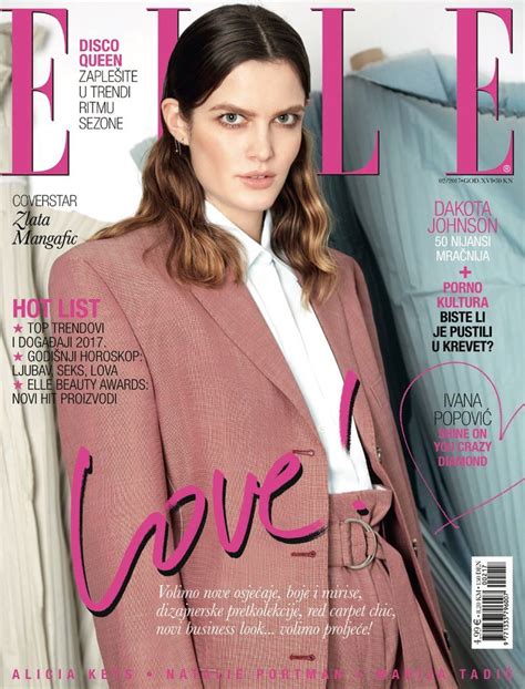 Elle Croatia February 2017 Cover Elle Croatia