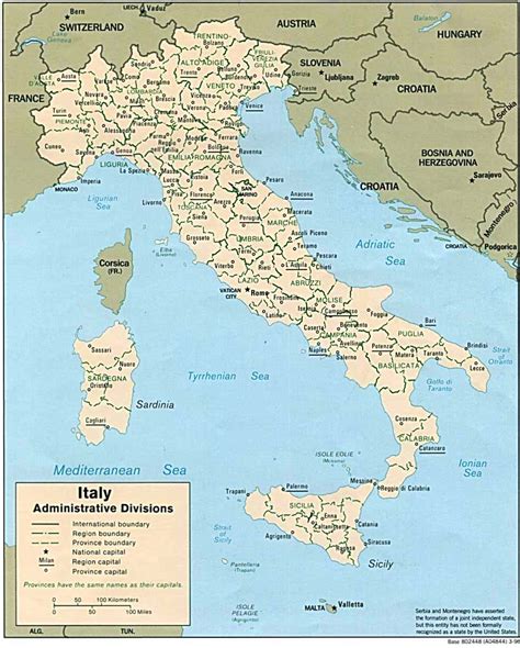 Detailed Political Map Of Italy Italy Detailed Political Map Vidiani