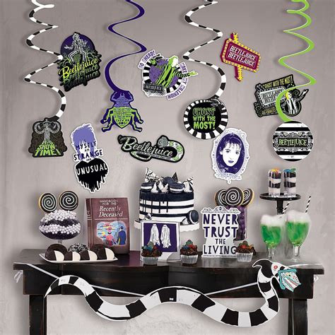 Beetlejuice Room Decorating Kit Party City Halloween Baby Shower