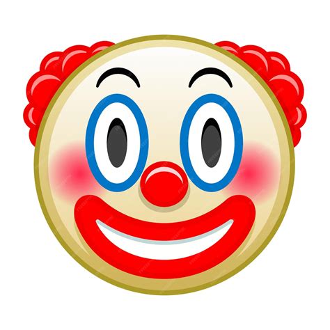 Premium Vector Top Quality Emoticon Circus Clown Emoji Emoticon With