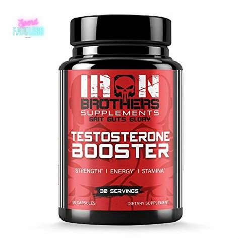 Iron Brothers Supplements Men Testosterone Booster Estrogen Blocker 90