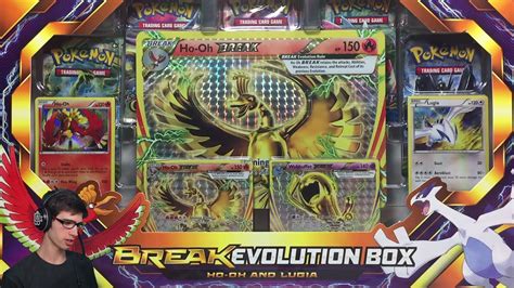 Pokemon Cards Ho Oh And Lugia Break Evolution Box Opening Youtube