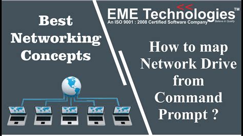 How To Map Network Drive From Command Prompt Youtube