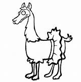 Coloring Llama Pages Lama Color Drawing Animal Print Comments Clipart sketch template