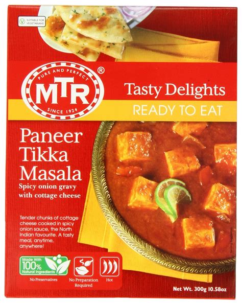 Mtr Paneer Tikka Masala Ready To Eat Ounce Boxes Pack Of