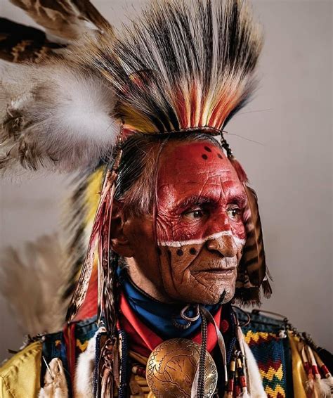 An Indigenous Man At The Powwow Festival In Tsuu Tina Nation Reserve