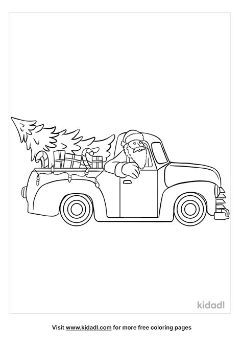 Christmas Truck Coloring Page Garbage Truck Coloring Pages Free