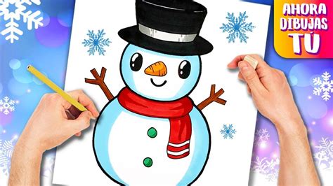 Como Dibujar Un Muneco De Nieve Kawaii Para Navidad Dibujos Kawaii