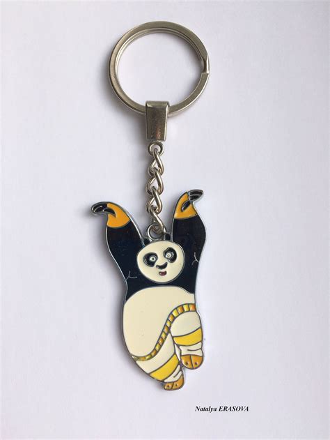 Panda Keychain Personalized Kung Fu Panda Personalized Etsy