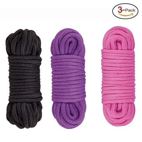 3 pack soft rope for bondage restraint japanese shibari bdsm 32ft 10m hogtie ebay