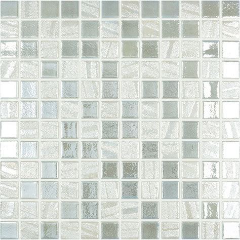 1x1 Pearl Iridescent Stacked Squares Glossy Glass Mosaic Tile Mtod0155