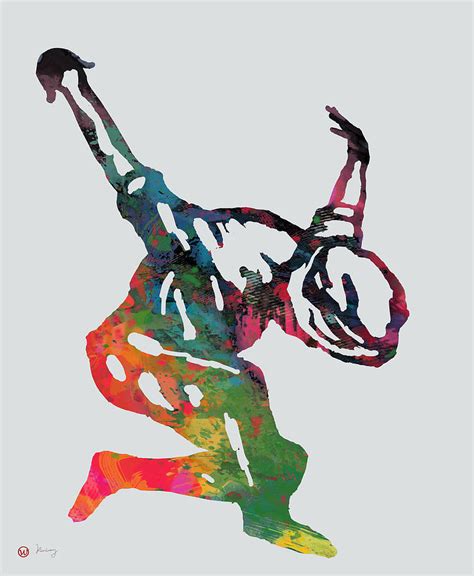 Hip Hop Street Dancing Pop Art Poster Drawing By Kim Wang