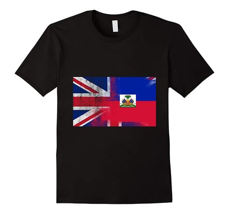 British Haitian Half Haiti Half Uk Flag Shirt Cd Canditee