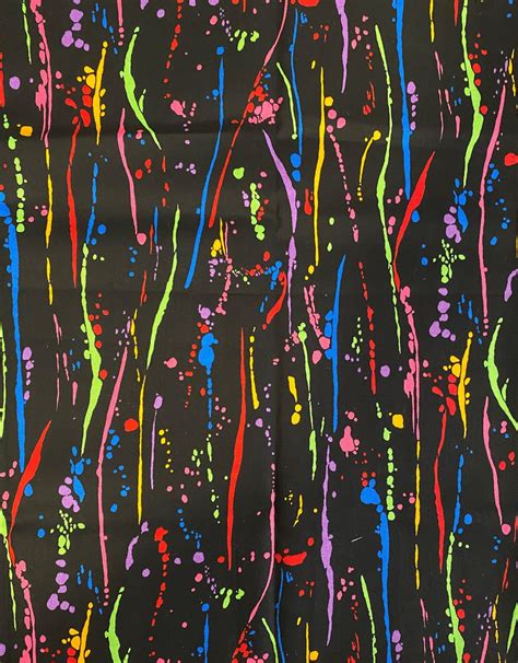 Paint Splatter Fabric Cotton Quilting Crafting Sewing Fabric Etsy