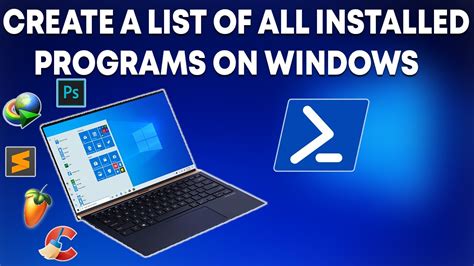 How To Create A List Of All Installed Programs On Windows 7 8 And 10