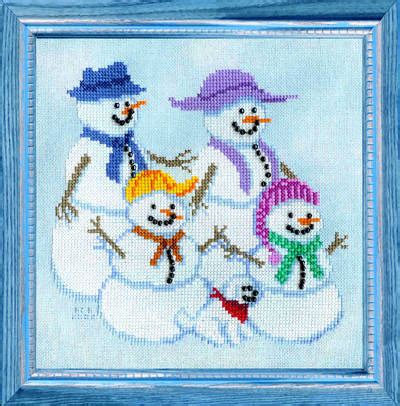 See more ideas about cross stitch patterns, cross stitch, stitch patterns. Snow Family Portrait Cross Stitch Pattern by Susan ...