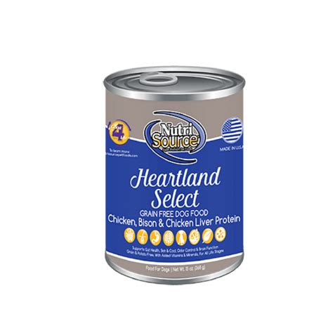 We are the area's established farmer's. NutriSource Heartland Select Grain Free Canned Dog Food