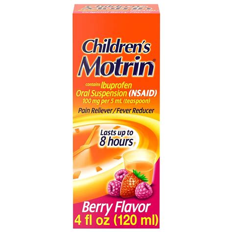 Childrens Motrin Childrens Ibuprofen Oral Suspension Original Berry