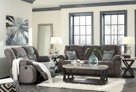 Tulen Gray Reclining Living Room Set From Ashley