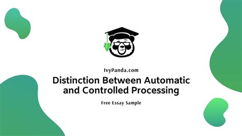 Distinction Between Automatic And Controlled Processing Free Essay