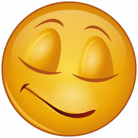 Cartoon Emoji Emotion Face Happy Relax Smile Icon Download On