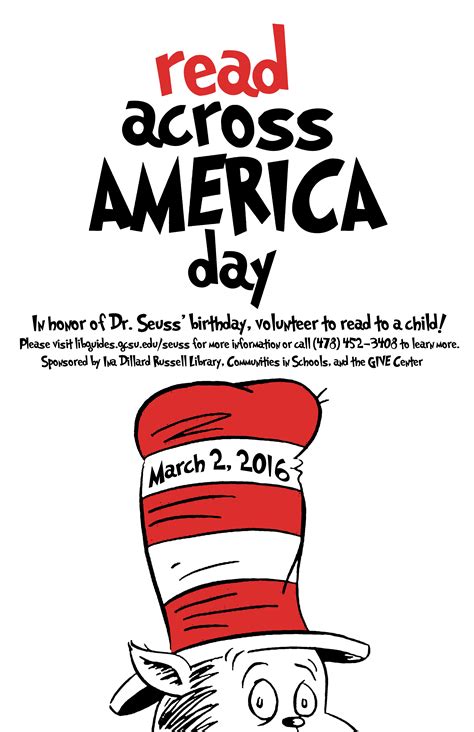 About Read Across America Day Dr Seuss Birthday Celebration And