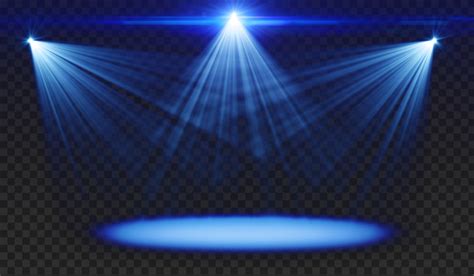 Blue Disco Glow Stage Lights Transparent Png Citypng