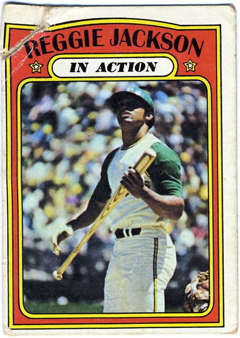 That may sound conceited, but i want to be honest about how i feel. on sept. pobc: 1972 Topps Reggie Jackson In Action