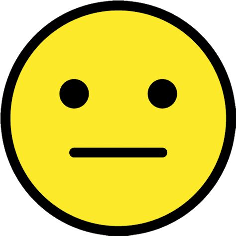 Straight Face Emoji Png Neutral Face Emoji Meaning Copy Paste Images