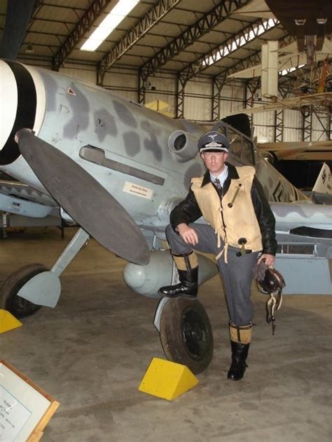 A German Pilot And His Messerschmitt At Yorkshire Air Museum