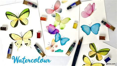 Learn To Paint Magical Watercolor Butterflies From Scratch Step By