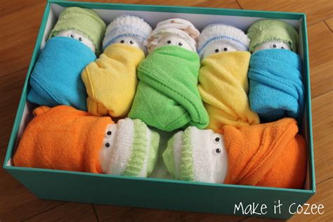 Baby clothes are usually the popular gifts at baby showers. Make it Cozee: Baby Shower Gift- Diaper Babies [Pin it and ...