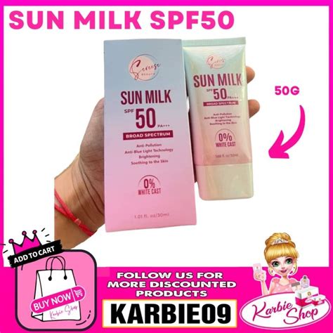 Orig Sereese Beauty Sun Milk Spf 50 Broad Spectrum Sunscreen 30 Ml